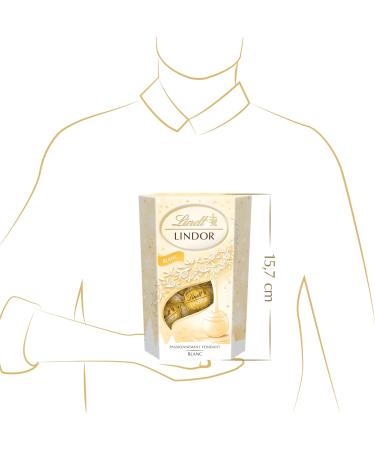 Lindt - Cornet LINDOR - Assortiment de Chocolats Blancs - C ur fondant - Id al pour No l 200g Blanc 200g - Buy Online on GoSupps.com