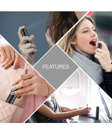 Owlyee 8ML Perfume Atomizer Travel Spray Bottle with 3 Glass Refills - Black | Mini Cologne Dispenser for Women and Men - Buy Online on GoSupps.com