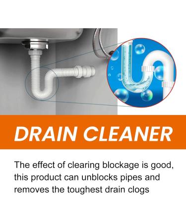 Pipe Unblocking Fluid Drain Pipe Clearing Fluid Hair Deodorant and Dredging Liquid Pipe Unblocking Solution Suitable for Bathroom Or Sink Drains and Kitchen (1pcs) - Buy Online on GoSupps.com