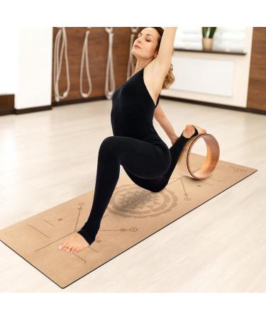 YVS Yoga Wheel & Cork Yoga Ring | Perfect for Yoga Pilates & Fitness - International Shipping - Buy Online on GoSupps.com