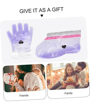 minkissy 2 Pairs Wax Gloves Wax Feet Moisturizing Work Gloves Hawaiian Floral Hair Foot Spa Kit Heated Gloves Paraffin Wax Bath Mitts Foot Spa Cover Purple Portable Foot Mask Pe Bag - Buy Online on GoSupps.com
