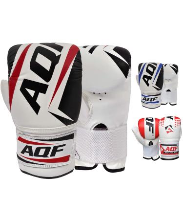 AQF BoxSack gloves boxing leather gloves MMA gloves sandbags kickboxing sparring muay Thai martial arts speed speed bag training gloves men & women black