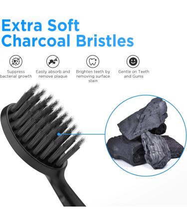 Replacement Toothbrush Heads for Burst (Charcoal Bristles 4 Count Black with Covers) Black (4 Count) - Buy Online on GoSupps.com