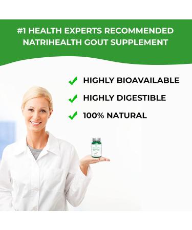 Natrihealth Gounatri - Powerful Gout Support Supplement with 5 Herbals Hydrolized Collagen Glucosamine | Uric Acid Cleanser Helps Reduce Joint Pain/Swelling 60 Veggie Capsules - Buy Online on GoSupps.com