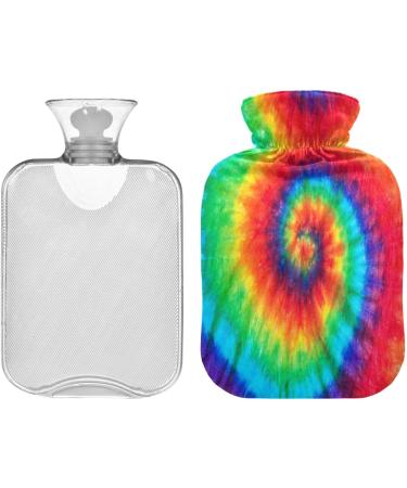 Spiral Tie Dye Hot Water Bottle - 1L Heat Bag for Pain Relief & Warm Compress | International Shipping - Buy Online on GoSupps.com