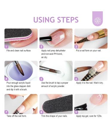 Saviland 6oz Acrylic Nail Kit with Liquid, Powder, Brush | All-in-One Starter Set for DIY Long-Lasting Extension Nails - Buy Online on GoSupps.com