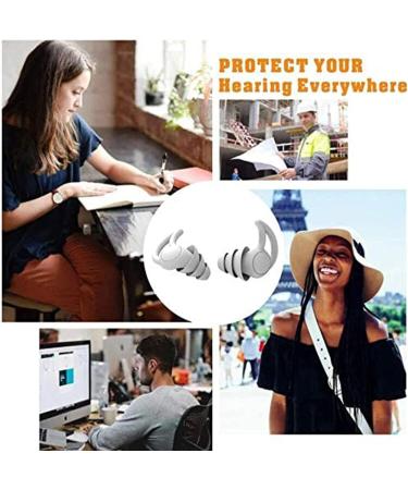 Macrohu Soft Silicone Earplugs for Sleep & Noise Reduction - Ideal for Light Sleepers Travelers & Hearing Protection - Buy Online on GoSupps.com