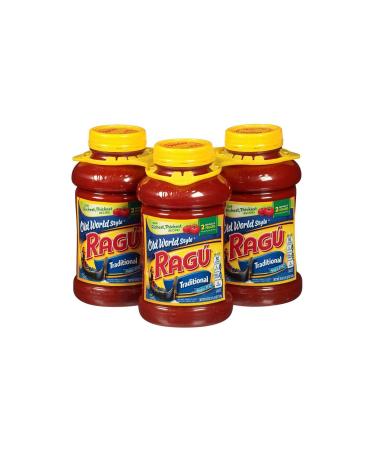 Ragu Traditional Spaghetti Sauce, 3 ct./45 oz. traditional 2.81 Pound (Pack of 3)