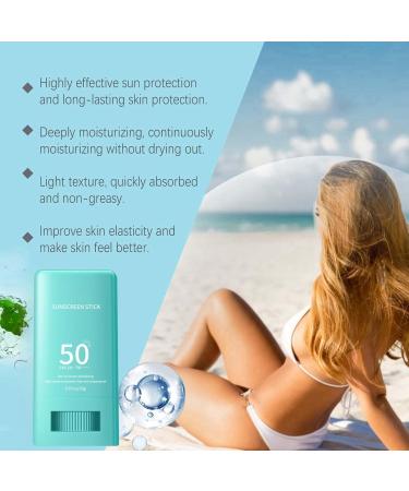 Sunscreen Stick SPF 50+ Sun Cream Korean Sunscreen SPF 50 Face Face Sunscreen SPF Stick Sun Cream Stick UVA/UVB Protection Sun Cream Moisturizing Sun Cream Korean Sunscreen Stick for Oily Skin - Buy Online on GoSupps.com