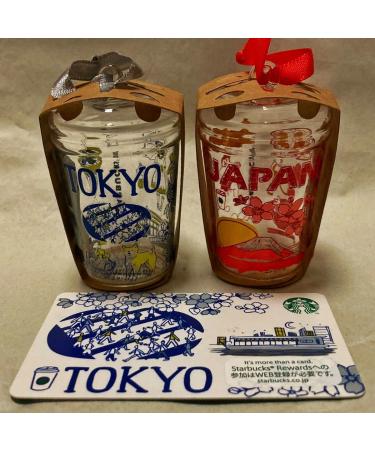 Starbucks Ornament Tokyo Exclusive Card TOKYO PIN Unsharpened Starbucks Cup Christmas Holiday