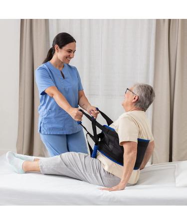 EYRA Transfer Sling - 34 Non-Slip Gait Belt for Elderly, Disabled, Seniors - Patient Lift Aid for Home Use - Padded Handles - Black - Buy Online on GoSupps.com