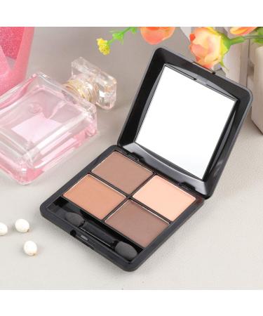 Beatifufu 4 Mirror Makeup Elegant and Matte with Shadow Eyeshadow Eye Colors Sponge Brown - Buy Online on GoSupps.com