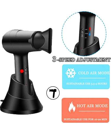 Cordless Hair Dryer with Hot and Cold Air Rechargeable Wireless Hair Dryer Portable Travel Hair Dryer Gift for Women/Mom - Buy Online on GoSupps.com