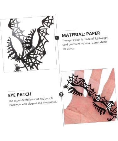 ABOOFAN 4 Pairs Eye Shadow Stickers False Eyelashes Eye Stickers Makeup Halloween Makeup Supplies Halloween Temporary Eye Halloween Props Prom Decor Lace Applique Eye Liner Stickers - Buy Online on GoSupps.com