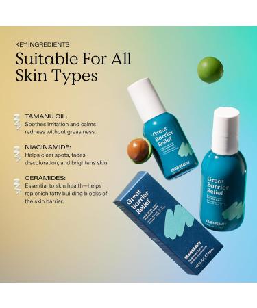 KraveBeauty Great Barrier Relief Serum Korean-Inspired Barrier Repair Serum Tamanu Oil Soothes Redness & Hydrates Vegan & Cruelty-Free 1.52 fl oz 1.52 Fl Oz (Pack of 1) - Buy Online on GoSupps.com