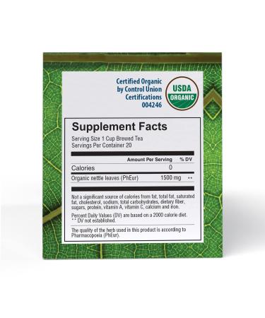 Good Nature Organic Nettle Tea 1.058 oz | Premium Herbal Infusion - Buy Online on GoSupps.com