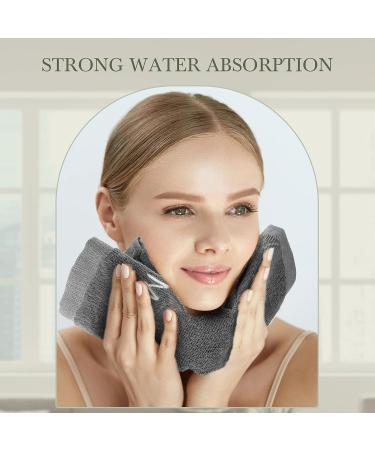 50 Pcs 100% Cotton Makeup Towels Bulk - Soft & Absorbent Face Towels for Women - Reusable Makeup Remover Cloth - Gray - 10 x 10 - Buy Online on GoSupps.com