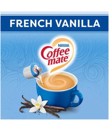  World Food Shop Nestle Coffee Mate Box of 50 liquid coffee tins with spoon World Food Shop French Vanilla - Buy Online on GoSupps.com