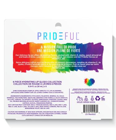 Prideful 6pk Lip Gloss Set - Vibrant Colors for a Bold Look - Buy Online on GoSupps.com