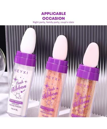 Fairy Powder Highlighter | Rich Pigmented Highlighter Powder Highlighter Makeup | Face and Body Highlighter Cosmetic High Gloss Fairy Powder Makeup Stick for Face Body Hair Tmay 02# - Buy Online on GoSupps.com