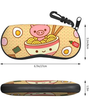 OPSREY Delicious Sweet Ramen printed Glasses Case Portable Zip Storage Case Neutral Sunglasses Soft Case Delicious Sweet Ramen One Size - Buy Online on GoSupps.com