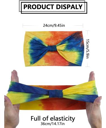 Kavya Tie-Dye Headband for Women - Soft Elastic Hairbands for Boho Fashion - Multi-Colored - UK Wide Delivery - Buy Online on GoSupps.com