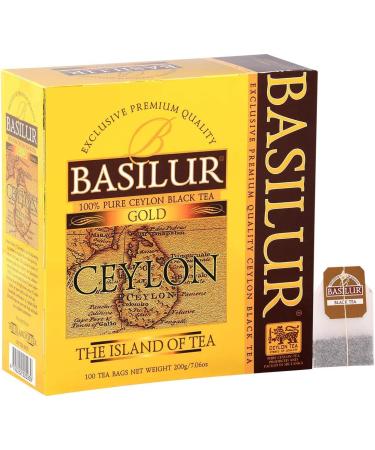 Basilur Island of Tea Gold Black Tea 100 Teabags of 2 g - Buy Online on GoSupps.com