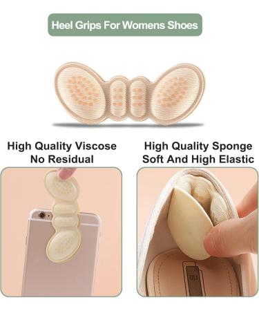 Buy Heel Inserts for Women - Comfort Cushion Pads for Loose Shoes - 3mm Beige (2 Pairs) | Pain Relief & Better Fit - Buy Online on GoSupps.com