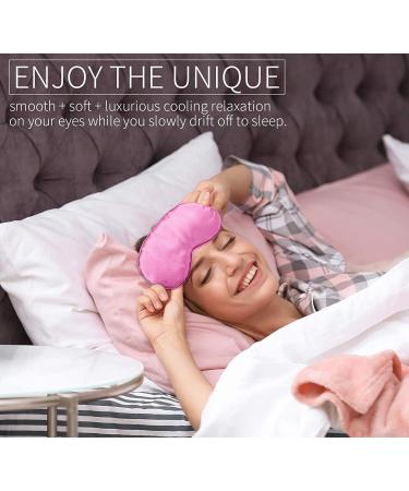 Silk Sleep Eye Mask for Kids - Adjustable Strap Blindfold for Sleeping & Traveling - Blocks Out Light, Relieves Dry Eyes - Perfect for Teens Meditation - 4 Colors - Buy Online on GoSupps.com