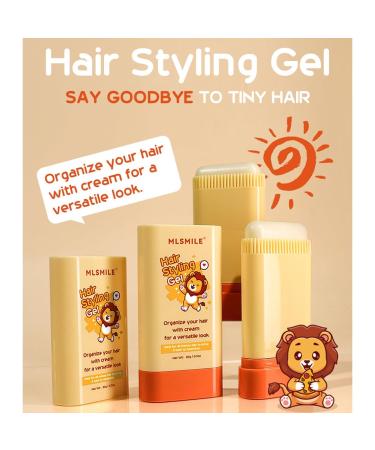 Shop Hair Wax Stick for Kids - No-Greasy Styling Gel with Built-In Comb | Long Lasting & Portable Baby Hair Gel | 0.7oz - Buy Online on GoSupps.com