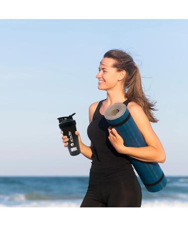 Large 28 oz BPA-Free Protein Shaker Bottle - Durable, Leak-Proof, Hand-Safe Design - Buy Online on GoSupps.com