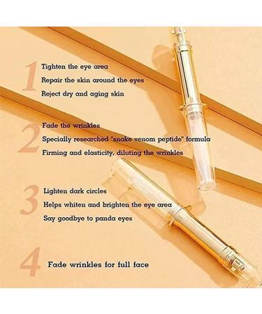 DASHENRAN Snake Venom Peptide Anti-Wrinkle Eye Cream 2 Pcs - Chaffee Life Vshell Skin Care - Remove Eye Bags, Dark Circles, Wrinkles - Buy Online on GoSupps.com