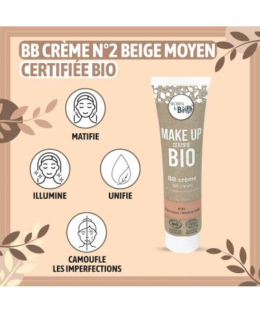  BORN TO BIO BB Cream Org nica Born to Bio N 2 Medium Beige 25 ml - Buy Online on GoSupps.com