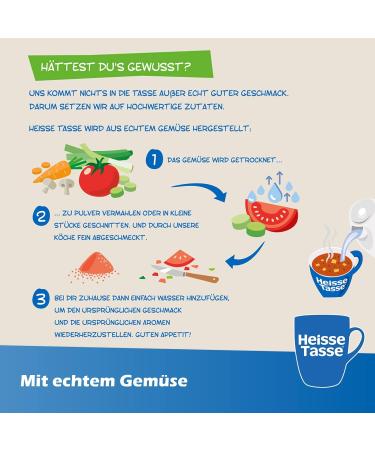 Erasco Hot Cup Tomato Cream Soup - Quick 2-Minute Snack (3 x 21g) - Instant Deliciousness! - Buy Online on GoSupps.com