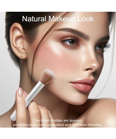 10-Piece Fluffy Beauty Makeup Brush Set - Portable Blending & Eyebrow Brushes - White Mushroom Design for Travel - Buy Online on GoSupps.com