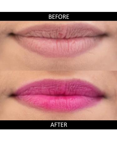 Omorfee 100% Organic Tinted Lip Balm Stick Treatment - Long Lasting Rose Lip Tint - Moisturizing Lip Balm with Strawberry Flavor - Pink Red Color - 6g/0.21oz - Buy Online on GoSupps.com