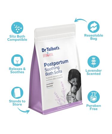 Dr. Talbot's Postpartum Soothing Bath Salts Lavender Infused, Paraben-Free Relaxation & Recovery Bath Soak for New Moms Ideal for Post-Childbirth Healing & Everyday Stress Relief - Buy Online on GoSupps.com