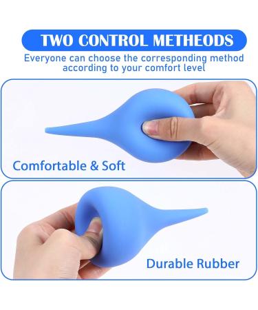 YBEATY 3PCS Hand Bulb Ear Dropper with Add-on Stream Tip Soft Reusable Effective Blue Rubber Squeeze Suction Tool Ear Wax Removal Cleaning Kit for Kids Adults Pet Sinus Rinse Mucus - Buy Online on GoSupps.com