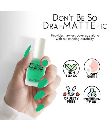 Color Club Matte-Ified Metallics Collection: Don't Be So Dra-Matte-ic Green Nail Lacquer - Buy Online on GoSupps.com