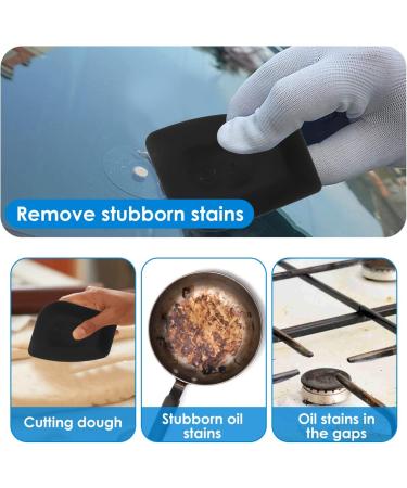 Protoiya Cast Iron Scrubber Food Grade Stainless Steel Chainmail Scrubber with Heat Resistant Pan Scraper Anti-Rust Cast Iron Scrubber Brush with Handle Reusable Cast Iron Cleaner for Cookware - Buy Online on GoSupps.com