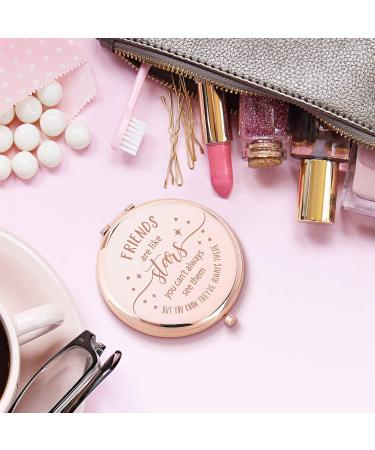 WHING Friendship Travel Compact Makeup Mirror - Perfect Gift for Women, Sister, Friends, and Coworkers | Birthday, Thanksgiving - Buy Online on GoSupps.com