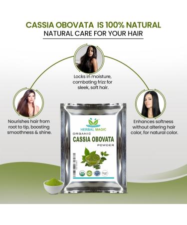 Herbal Magic - Cassia Obovata Neutral Henna Hair Dye Pure Without Chemicals 100g - Buy Online on GoSupps.com