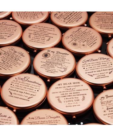 Onederful Granddaughter Pocket Mirror - Christmas Birthday Graduate Gift for Granddaughter - From Grandpa - Rose Gold Compact Mirror - Gift Ideas for Granddaughter - Buy Online on GoSupps.com