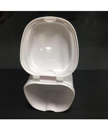 ROSENICE White Denture Box | Orthodontic Teeth Storage with Hanging Net - International Shipping Available - Buy Online on GoSupps.com