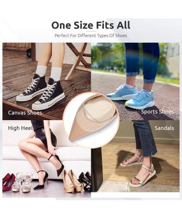 Metatarsal Pads 4 Pairs - High Heel Inserts for Pain Relief - Soft Gel Forefoot Cushions for Mortons Neuroma & Callus - Women & Men - Buy Online on GoSupps.com