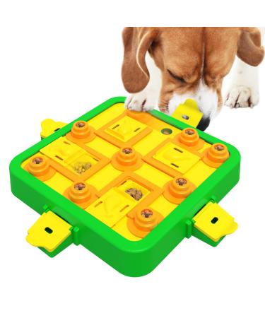 Dufuso dog toys intelligence intelligence toys for dogs large/medium/small dog toys intelligent dog intelligence toy level 3 (difficult) B-green