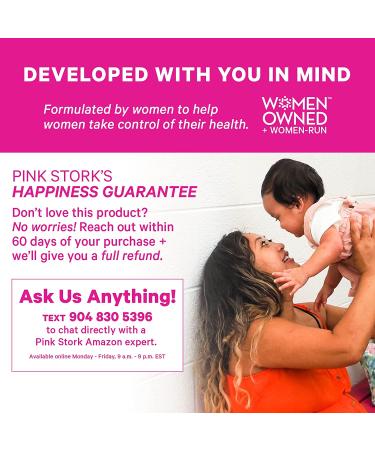 Pink Stork Postpartum Mood Support: Hormone Balance & Recovery with Ashwagandha - 60 Capsules - Buy Online on GoSupps.com
