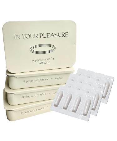 Prep | All-Natural Moisturizing Vaginal Suppositories with Squalene Vitamin E Hyaluronic Acid Cocoa Butter & Coconut Oil | Rapid Relief for Dryness & Intimate Hydration | 8 Count