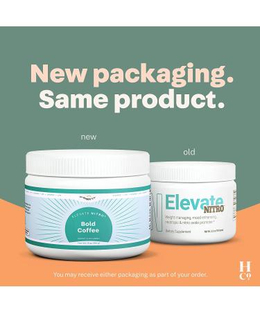 The Happy Co. Elevate Nitro Bold Coffee - Nootropic Smart Coffee with Antioxidants - 3.1 Oz Powder Mix - Buy Online on GoSupps.com