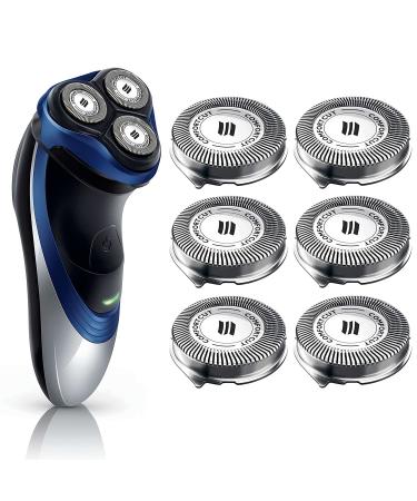 SH30 Replacement Heads for Philips Norelco Series 3000, 2000, 1000 Shavers, Compatible with Philips Norelco S1560 Shaver Head, SH30 Blades, ComfortCut for norelco SH30 Shaving heads. 6-Pack